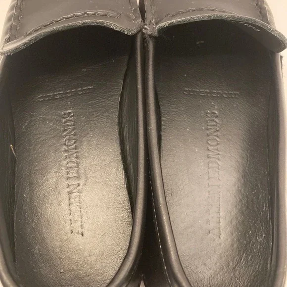 Allen Edmonds SUPER SPORT DRIVER Mens Leather Driving Mocs 9.5 D Black Technogel